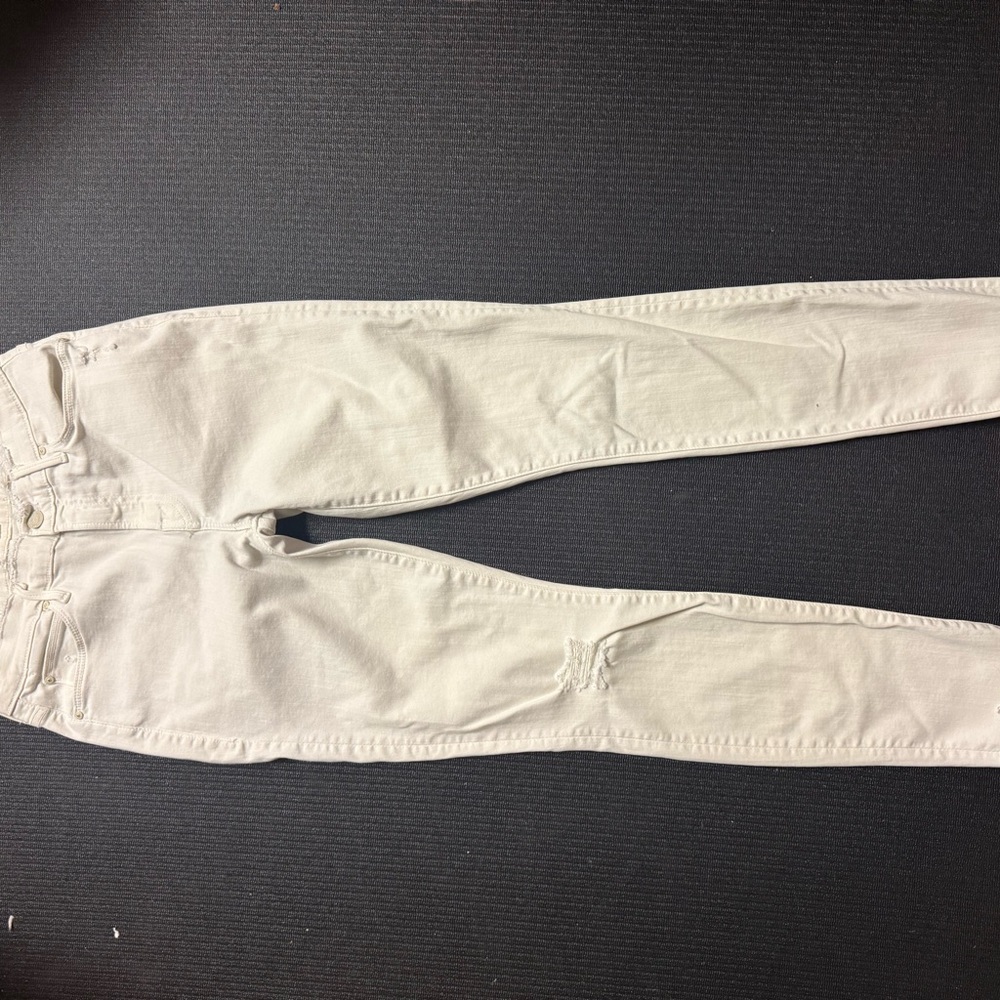 MOTHER Women's Cream Skinny Jeans - Picture 3 of 5